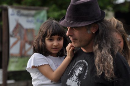 Massimo Montanari e la piccola Elena